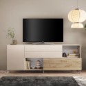 Aparador moderno para cocina y sala blanco de madera 2 puertas cajones Maditha Stock
