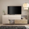 Aparador moderno para cocina y sala blanco de madera 2 puertas cajones Maditha Stock