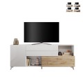Aparador moderno para cocina y sala blanco de madera 2 puertas cajones Maditha Promoción