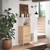 Mueble contenedor aparador cocina blanco madera 2 estantes Jowna Descueto