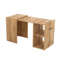 Escritorio de oficina compacto retráctil extensible madera de roble Estevo Venta