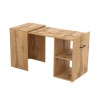 Escritorio de oficina compacto retráctil extensible madera de roble Estevo Venta