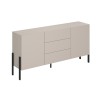 Aparador moderno beige para salón y cocina con 3 cajones y 2 puertas 184x40x89cm Sibel Venta