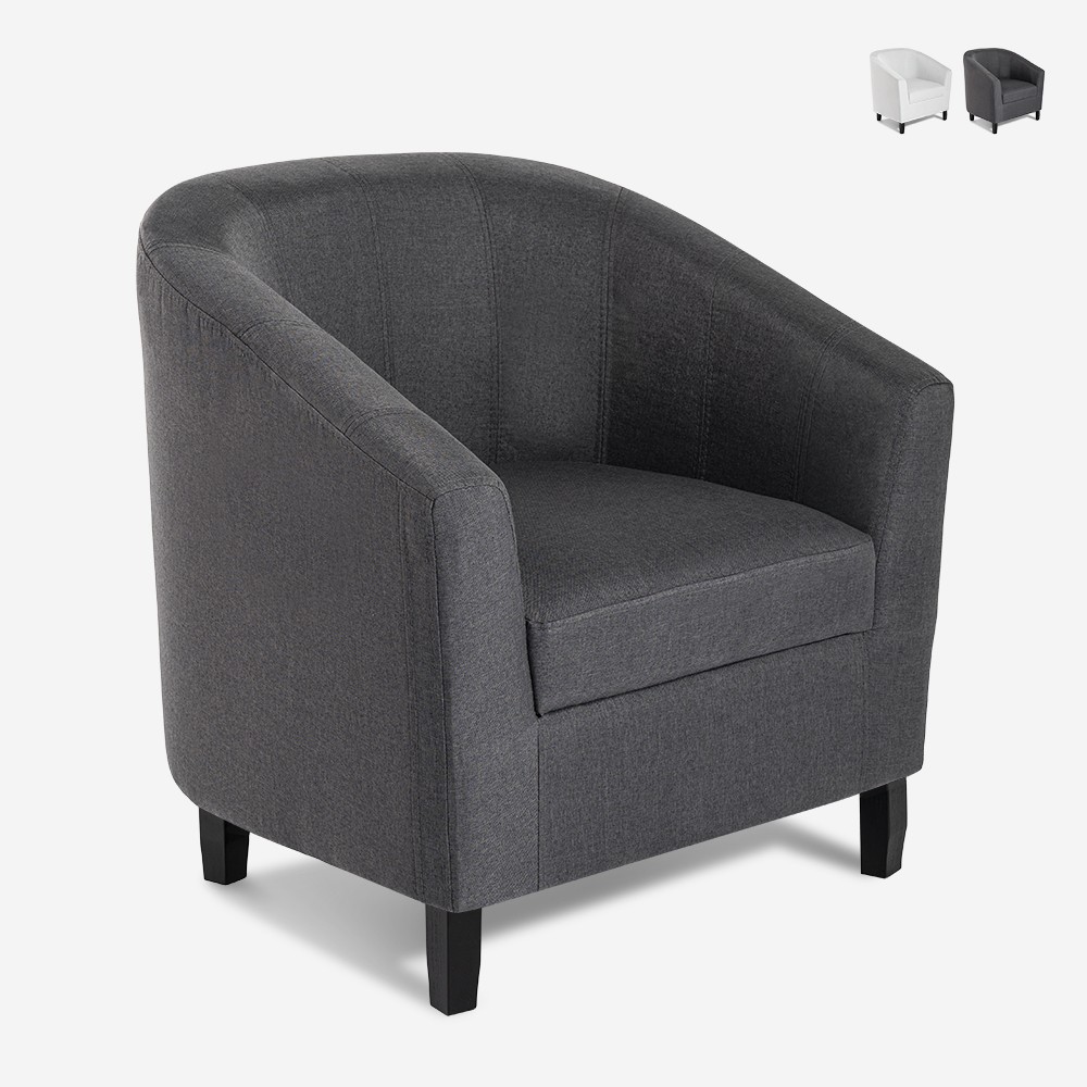 Sillón Club de diseño clásico de tela para el salón Cookie Class