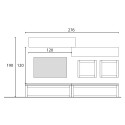 Mueble de pared para TV diseño moderno muebles suspendidos de madera Infinity 01 Venta