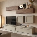 Mueble de pared para TV diseño moderno muebles suspendidos de madera Infinity 01 Promoción