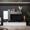 Mueble de salón moderno diseño blanco y gris Infinity 07 Promoción
