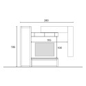 Mueble de pared moderno para TV en madera con muebles colgantes Infinity 08 Venta