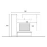 Mueble de pared moderno para TV en madera con muebles colgantes Infinity 08 Venta