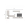 Mueble de pared flotante moderno de madera para sala de estar Infinity 14 Venta