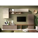 Centro de entretenimiento contemporáneo de madera blanco gris Infinity 19 Promoción