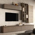 Mueble de pared para TV con librería de diseño moderno Infinity 20 Promoción