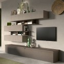 Mueble de pared salón tv estantes madera muebles colgantes Infinity 26 Venta
