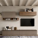 Mueble de pared de diseño moderno para TV, estantes suspendidos, modelo Infinity 27 Promoción