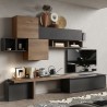 Mueble de pared moderno para sala de estar con estantería y muebles suspendidos Infinity 28 Promoción