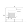 Mueble de pared moderno para TV blanco y gris con estantes flotantes Infinity 29 Venta
