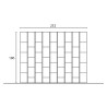 Estantería de diseño para pared, sala de estar moderna blanco y negro Infinity 35 Venta