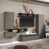 Centro de entretenimiento de diseño moderno con estantes y muebles suspendidos Infinity 38 Venta