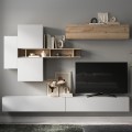 Mueble de pared flotante moderno para TV con estante de madera Infinity 44 Promoción