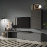 Centro de entretenimiento moderno, muebles flotantes gris Infinity 52 para sala de estar TV Promoción