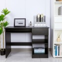 Escritorio negro compacto para despacho o habitación con tablero retráctil Elphin Dark Oferta