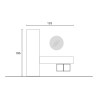 Mueble de entrada moderno suspendido de madera con puerta de armario Infinity 62 Oferta