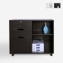 Mueble auxiliar de oficina y despacho para documentos con ruedas y cerradura Twatt Stock