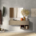 Mueble de entrada moderno colgante con vacía bolsillos de madera Infinity 55 Promoción
