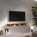 Mueble de entrada con estante para TV flotante de diseño moderno en madera Infinity 50 Promoción