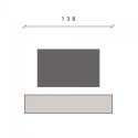 Mueble TV suspendido minimalista moderno de madera con puerta Infinity 54 Venta