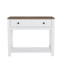 Consola para recibidor color blanco negro estilo clásico con cajón Corlay Catálogo