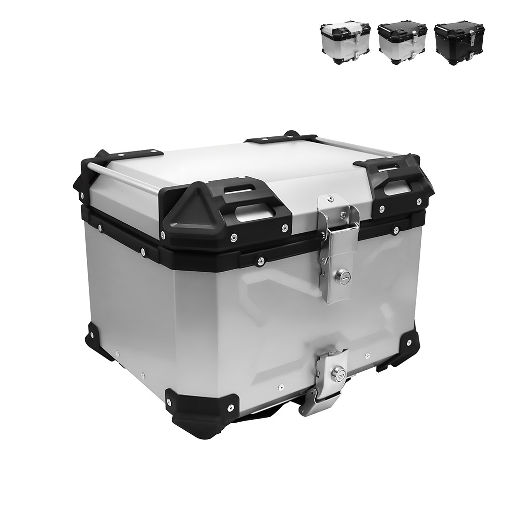 Maleta trasera de aluminio para moto de 46 litros universal Maverick M