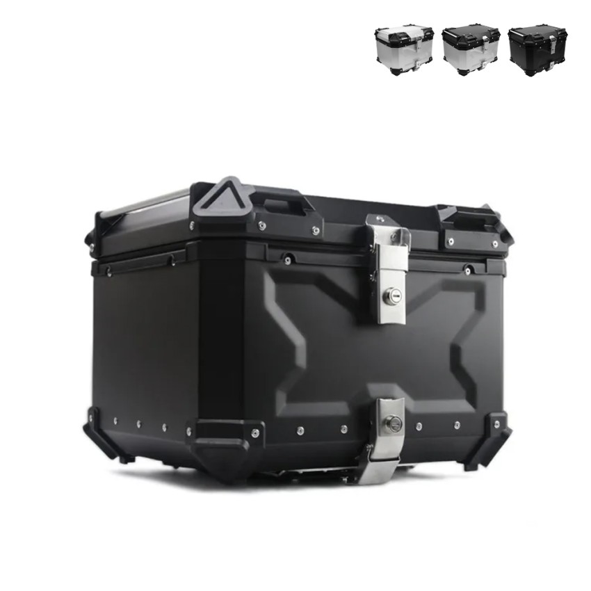 Maleta trasera de aluminio para moto de 46 litros universal Maverick M Venta