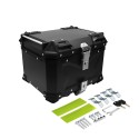 Maleta trasera de aluminio para moto de 46 litros universal Maverick M Medidas