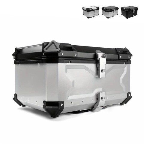 Baúl maleta para moto scooter universal de 65 litros para dos cascos Maverick XL Promoción