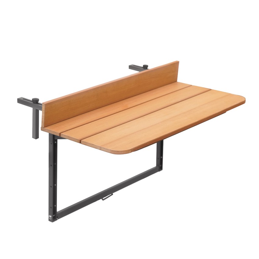 Mesa plegable para balcón y terraza, ahorradora de espacio, madera efecto teca Look Out Venta Mesa plegable para balcón y terraza, ahorradora de espacio, madera efecto teca Look Out Venta
