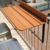 Mesa plegable para balcón y terraza, ahorradora de espacio, madera efecto teca Look Out Rebajas