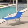 20 Tumbonas plegables de aluminio con parasol para playa - Santorini Coste
