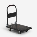 Carro de plataforma plegable para transportar carga 200 kg con 4 ruedas Kerry Promoción