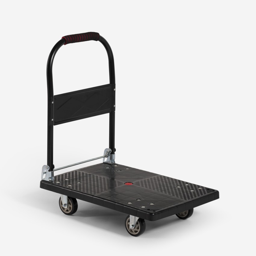 Carro de plataforma plegable para transportar carga 200 kg con 4 ruedas Kerry Promoción Carro de plataforma plegable para transportar carga 200 kg con 4 ruedas Kerry Promoción