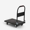 Carro de plataforma plegable para transportar carga 200 kg con 4 ruedas Kerry Oferta
