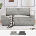 Sofá cama de 2 plazas extraíble compacto de tela gris Rabat Promoción