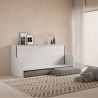 Sofá cama plegable blanco con colchón Kando Sofà MBF Descueto