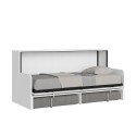 Sofá cama plegable blanco con colchón Kando Sofà MBF Oferta