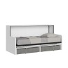 Sofá cama plegable blanco con colchón Kando Sofà MBF Oferta