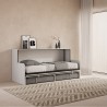 Sofá cama plegable blanco con colchón Kando Sofà MBF Rebajas