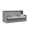 Cama abatible con sofá gris colchón individual Kando Sofà MCM Oferta