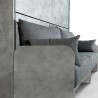 Sofá cama abatible literas gris con colchones Kando Sofà 2MCM Elección