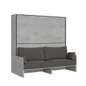 Sofá cama abatible literas gris con colchones Kando Sofà 2MCM Venta