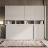 Cama abatible horizontal ahorro de espacio colchón individual blanco Kando C Catálogo